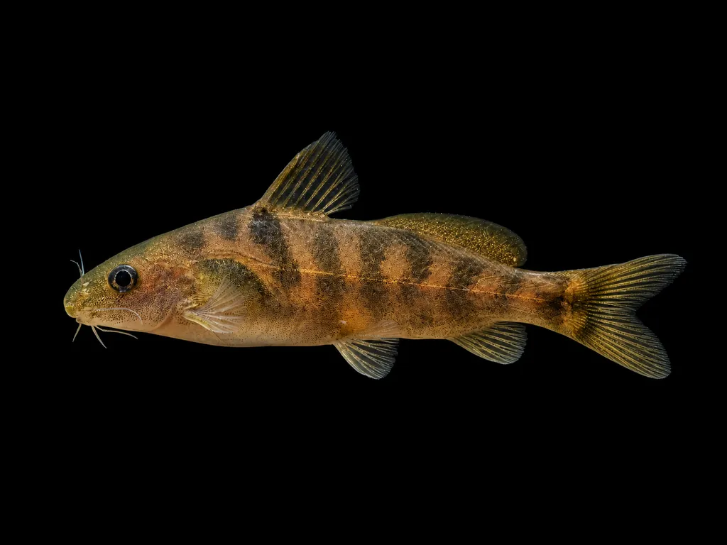 Bengal tiger catfish (Batasio fluviatilis)