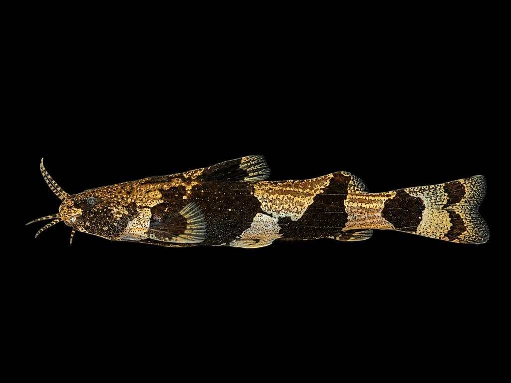 Burmese marble bee catfish (Akysis prashadi)