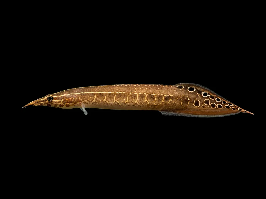 Burmese spiny eel (Macrognathus orthosemos)