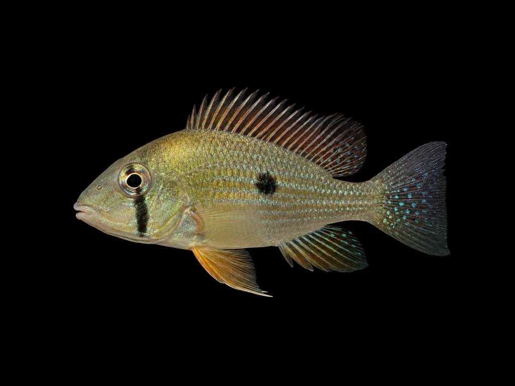 Cheekband eartheater (Geophagus taeniopareius)