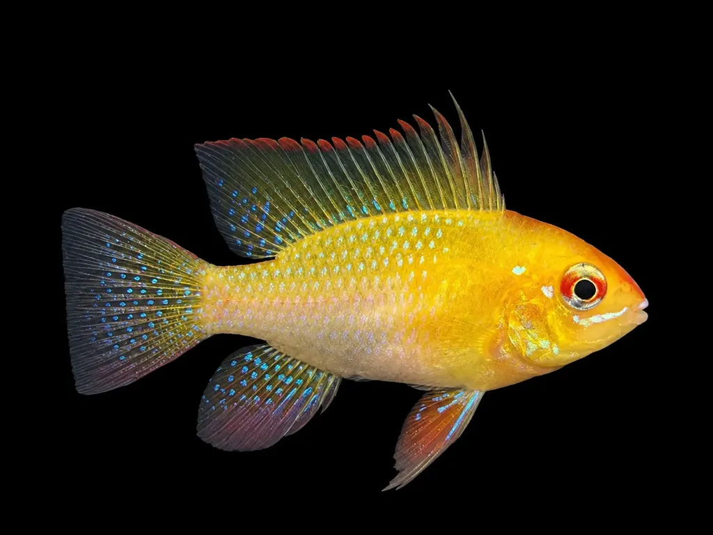 Gold ram (Mikrogeophagus ramirezi)