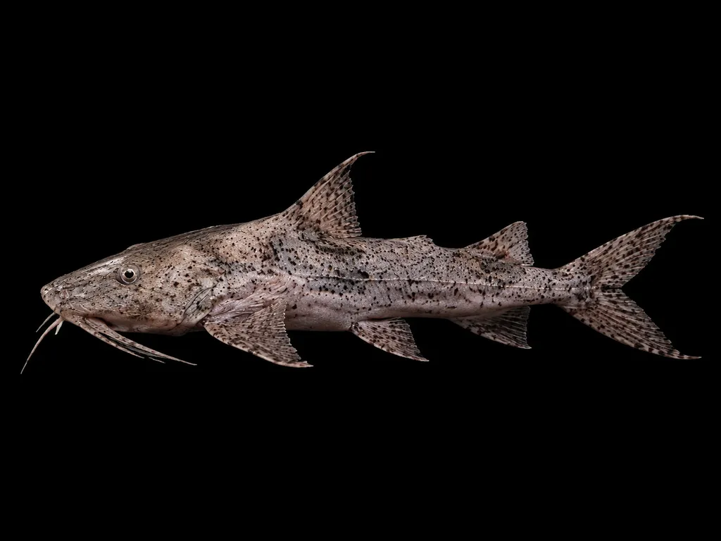 Goonch catfish (Bagarius bagarius)