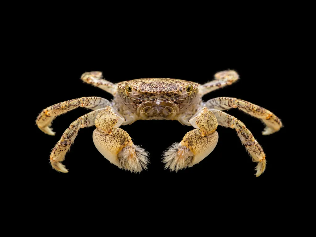 Hairy claw boxer crab (Ptychognathus insolitus)