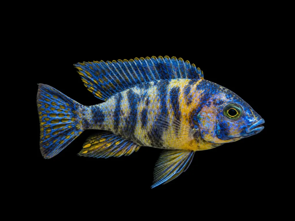 OB peacock cichlid (Aulonocara hybrid)