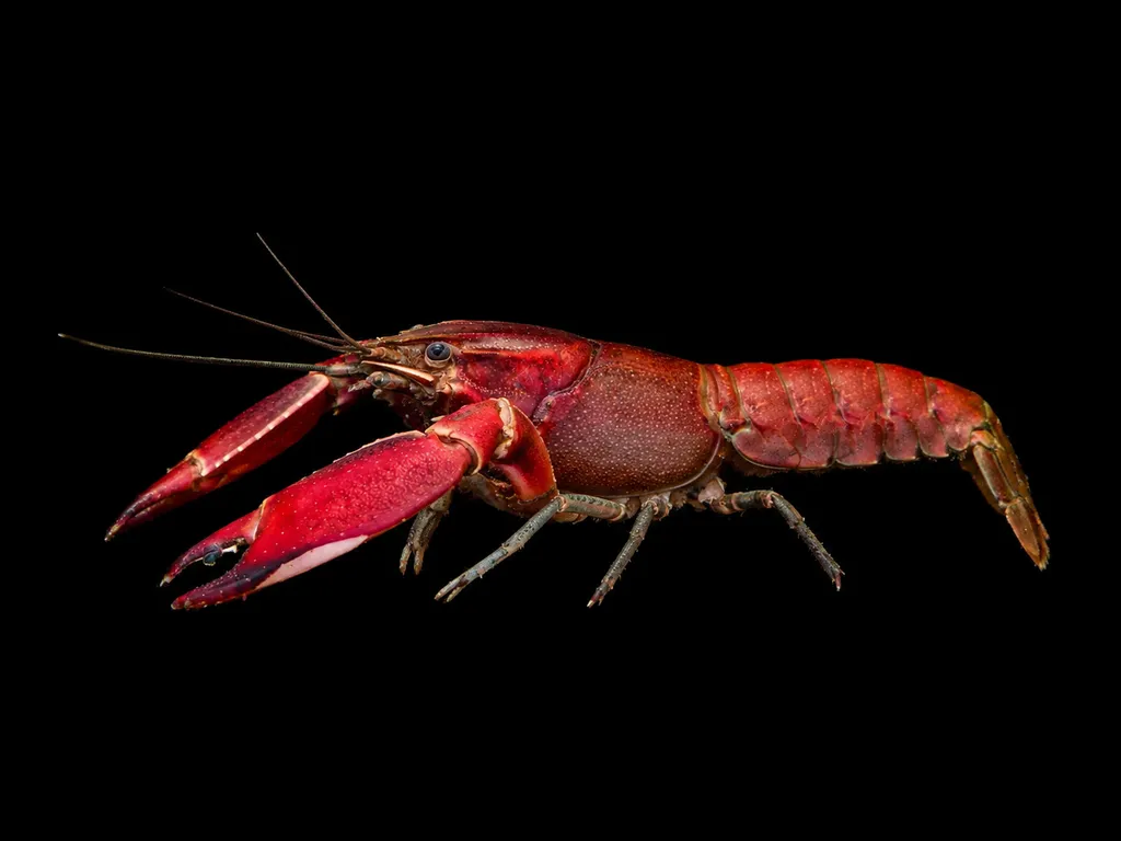 Red brick crayfish (Cherax wagenknechtae)
