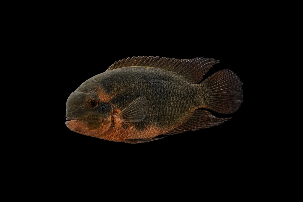 Rio Negro chocolate cichlid (Hypselecara coryphaenoides)
