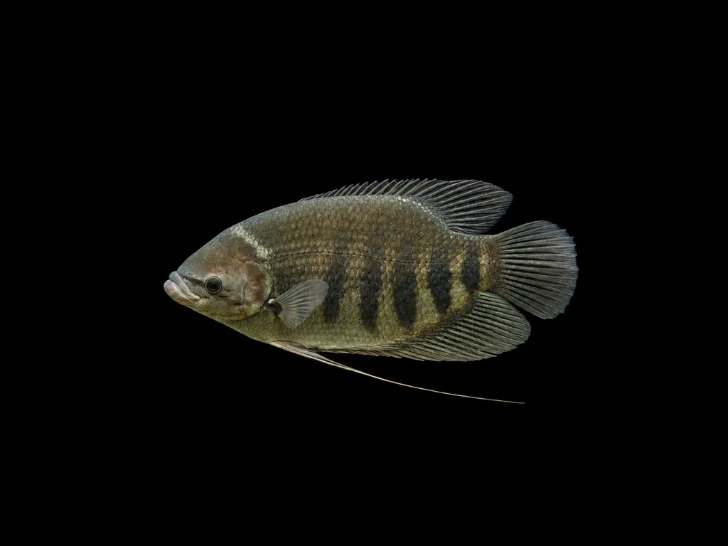 Seven-banded giant gourami (Osphronemus septemfasciatus)