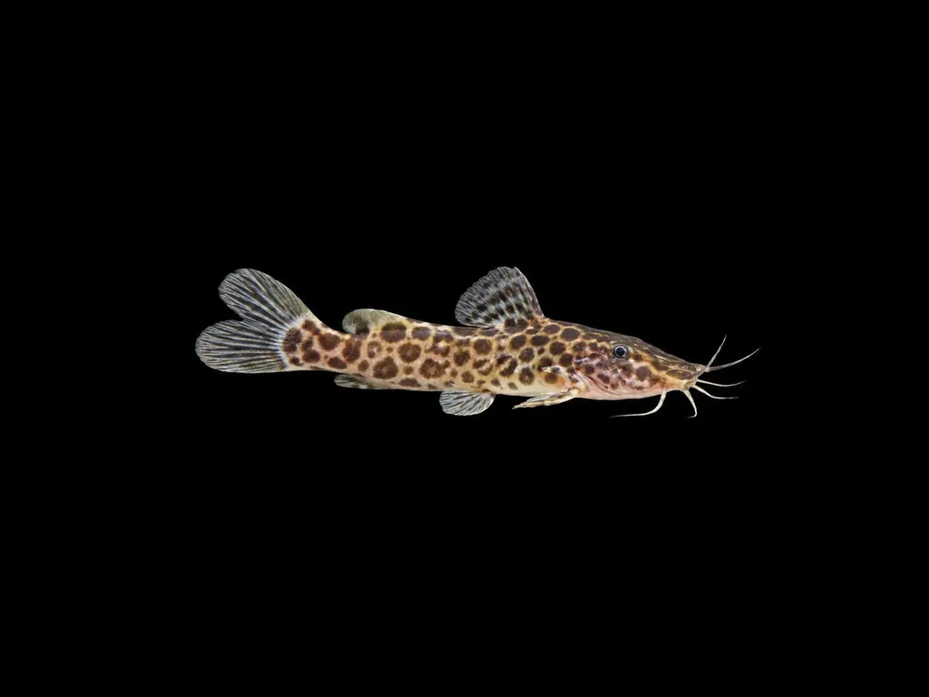 Spotted dwarf giraffe cat (Parauchenoglanis monkei)