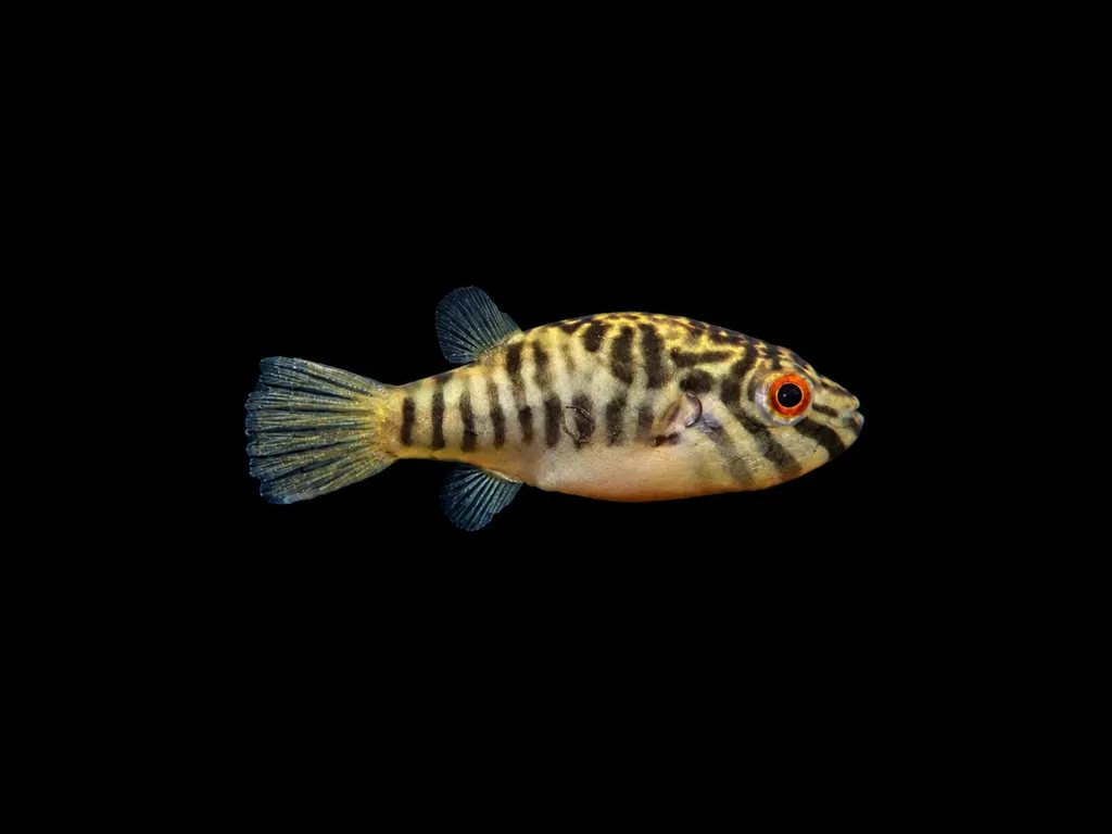 Striped red-eye puffer (Carinotetraodon salivator)