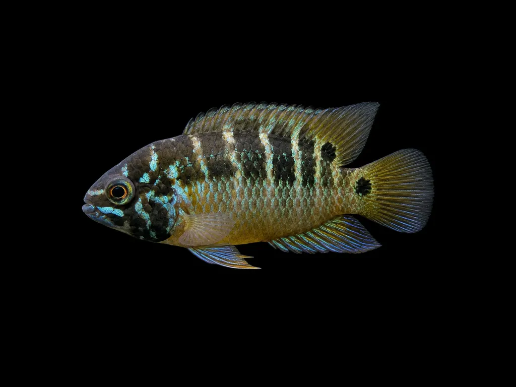 Twospot dwarf acara (Nannacara bimaculata)