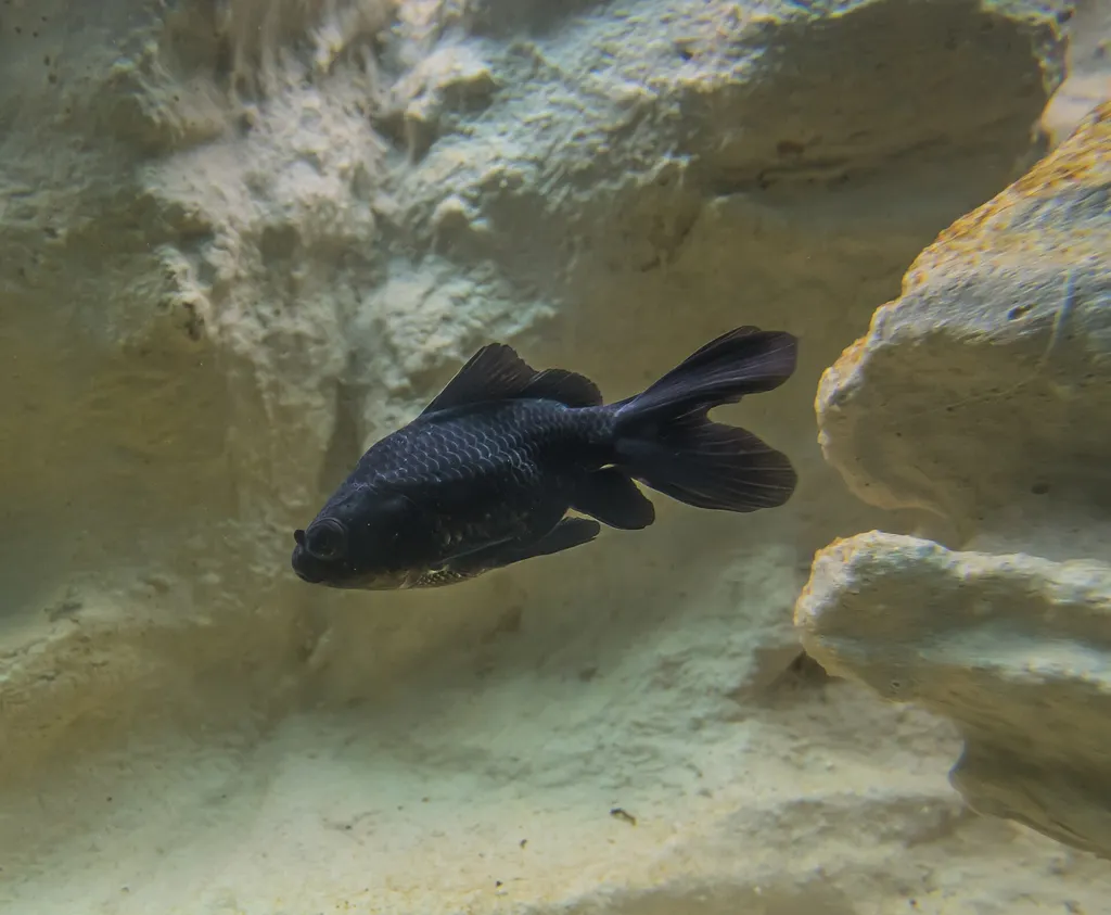 Black Moor (Carassius auratus)