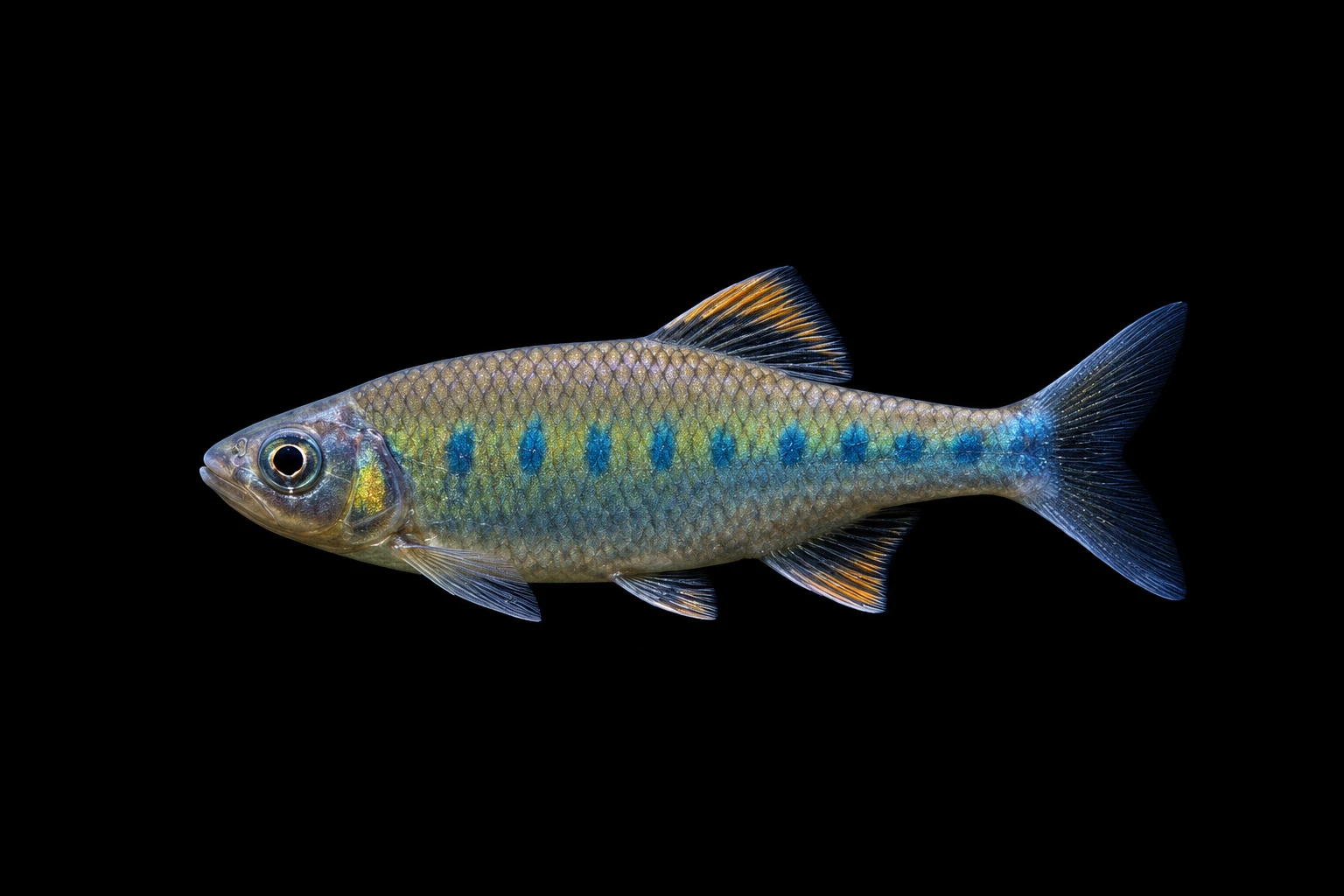 Blue spotted hill trout (Barilius bakeri)